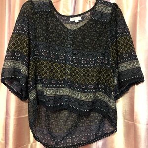Patterned crop top